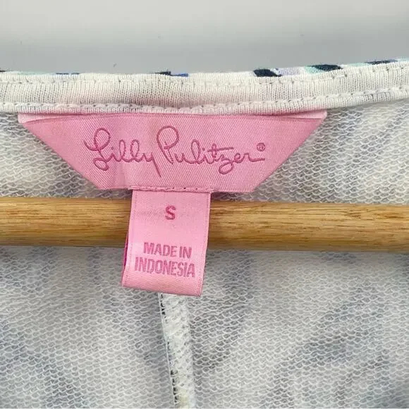 Lilly Pulitzer Harper Conch Shell Pattern French Terry Shift Dress Size Small - Picture 9 of 12